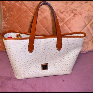 Dooney & Bourke ostrich tote bag